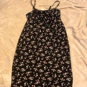 Black flower dress ♡︎